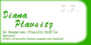 diana plavsitz business card
